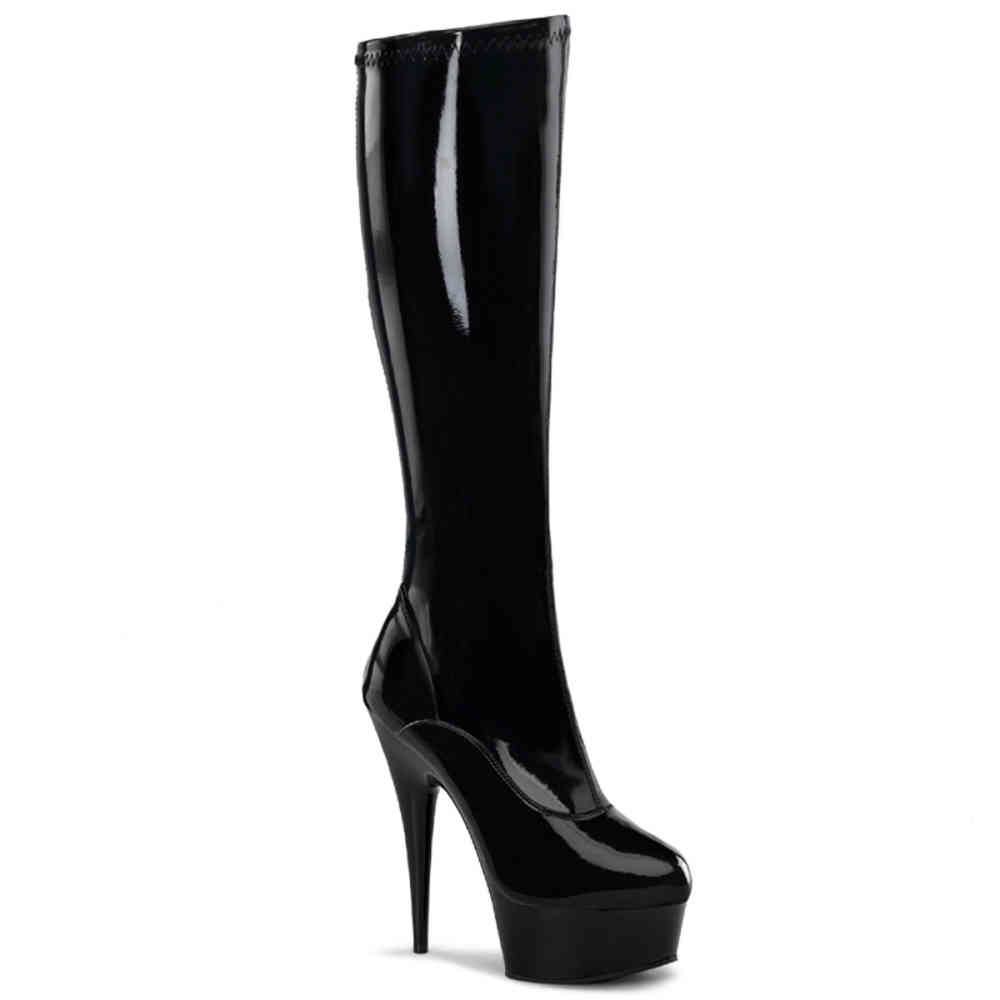 Pleaser - DELIGHT2000 Botte au genou - Noir Product image